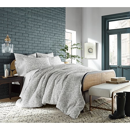 Linden Street Hawthorn 3-pc. Floral Duvet Cover Set, Color: Silver