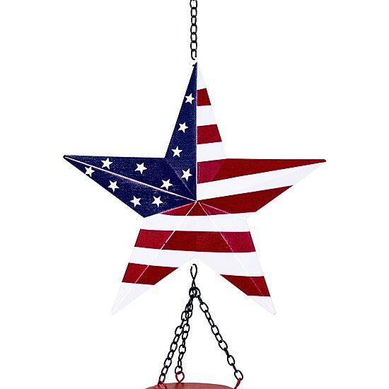 Northlight 36" Stars And Stripes Outdoor Garden Wind Chime