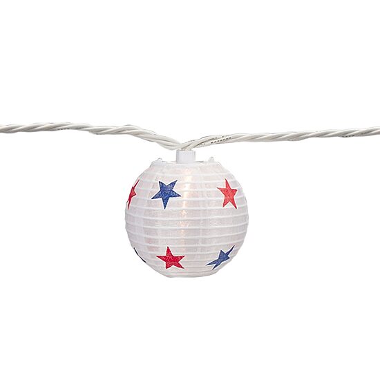 Northlight 8.5ft Stars Paper Lantern Patio Set String Lights