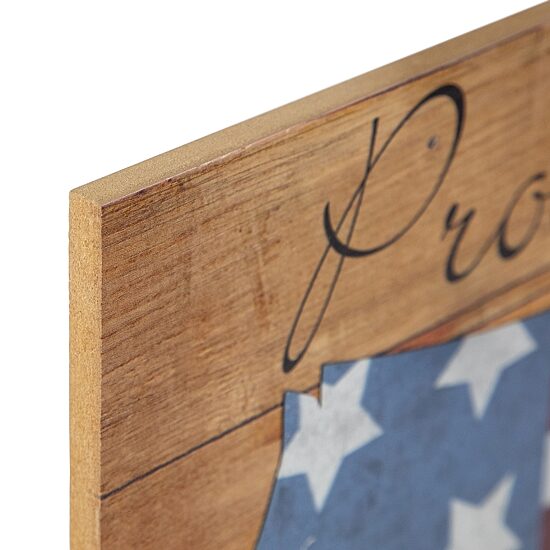 Northlight 15.75" “Proud To Be An American" Wood Wall Art