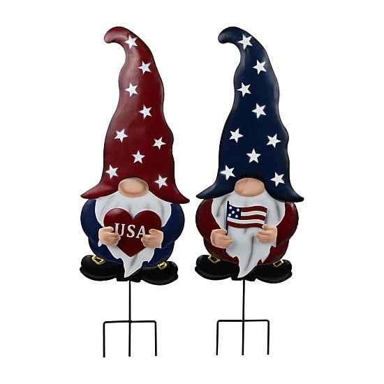 Northlight 27.5" Usa Gnome Outdoor Garden 4th of July Yard Art