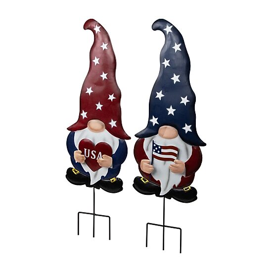Northlight 27.5" Usa Gnome Outdoor Garden 4th of July Yard Art