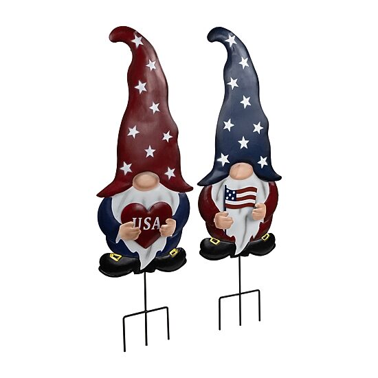 Northlight 27.5" Usa Gnome Outdoor Garden 4th of July Yard Art