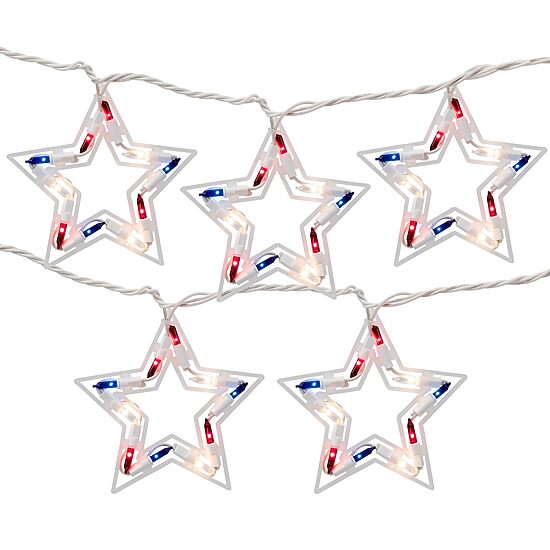 Northlight 5.25ft Stars Patio String Lights