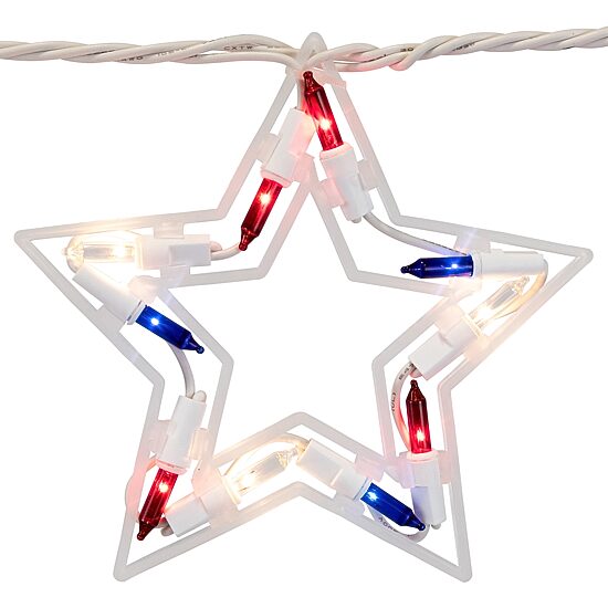 Northlight 5.25ft Stars Patio String Lights