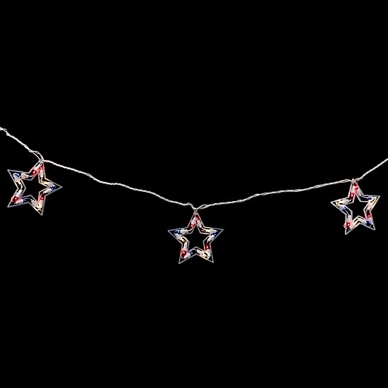Northlight 5.25ft Stars Patio String Lights