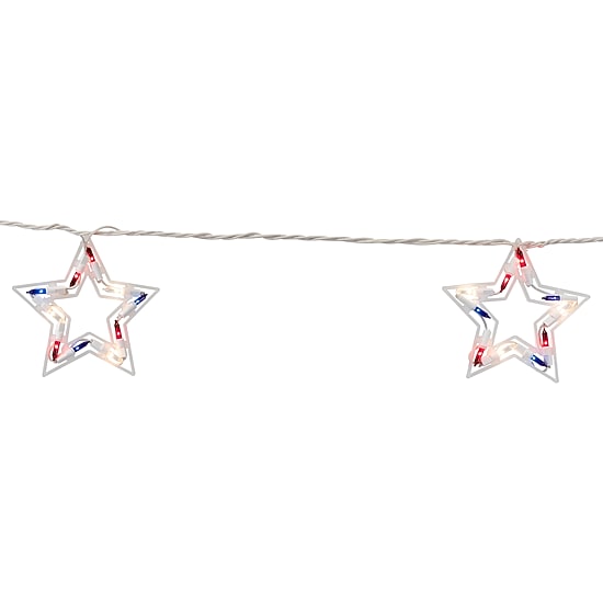 Northlight 5.25ft Stars Patio String Lights
