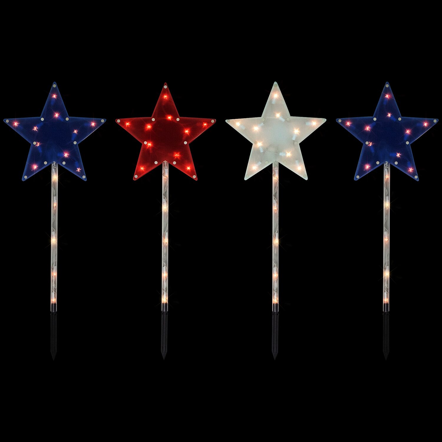 Northlight 28" Lighted Stars Outdoor 4th of July Yard Art