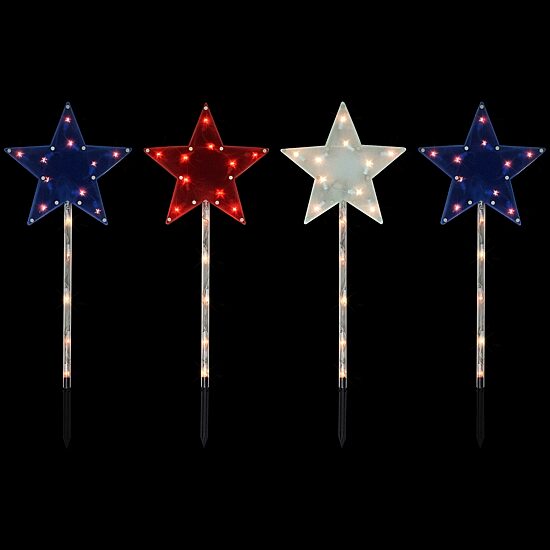 Northlight 28" Lighted Stars Outdoor 4th of July Yard Art