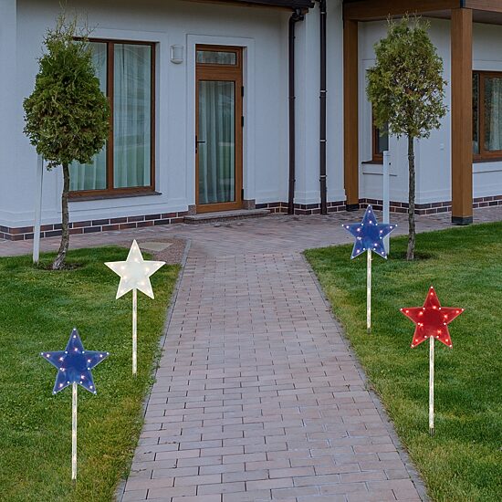 Northlight 28" Lighted Stars Outdoor 4th of July Yard Art