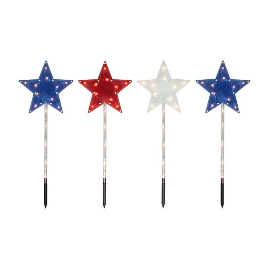 Northlight 28" Lighted Stars Outdoor 4th of July Yard Art