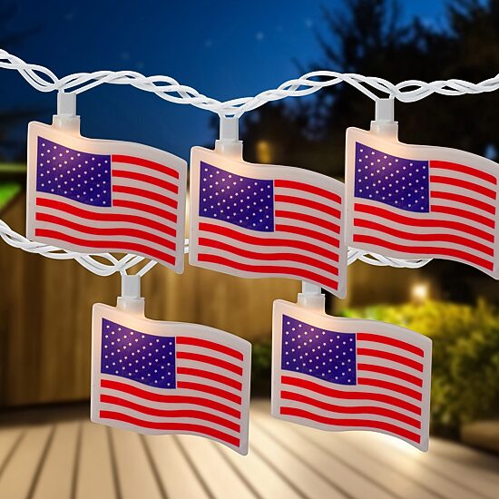 Northlight 7.5ft American Indoor Outdoor Patio String Lights
