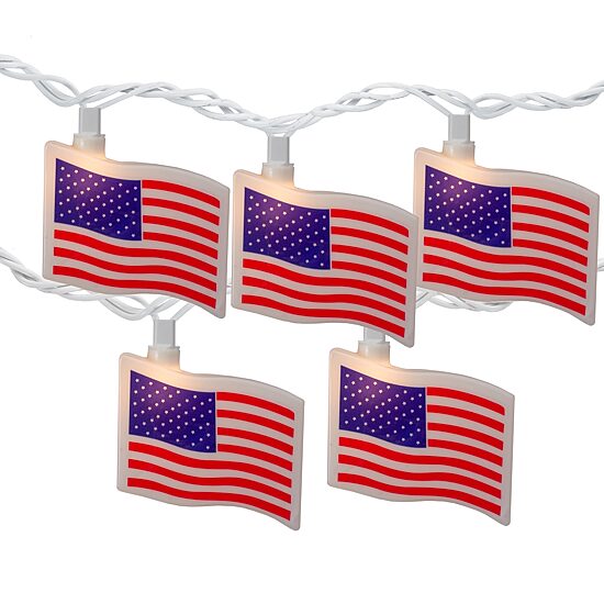 Northlight 7.5ft American Indoor Outdoor Patio String Lights