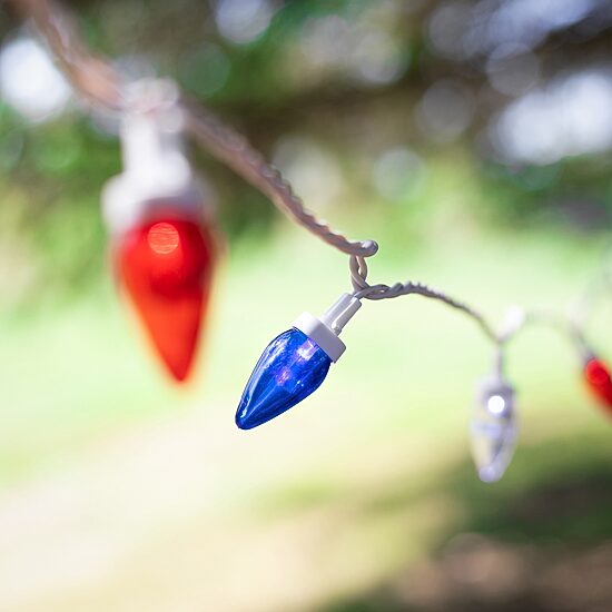 Northlight 16ft C7 Led - Red Blue And White String Lights