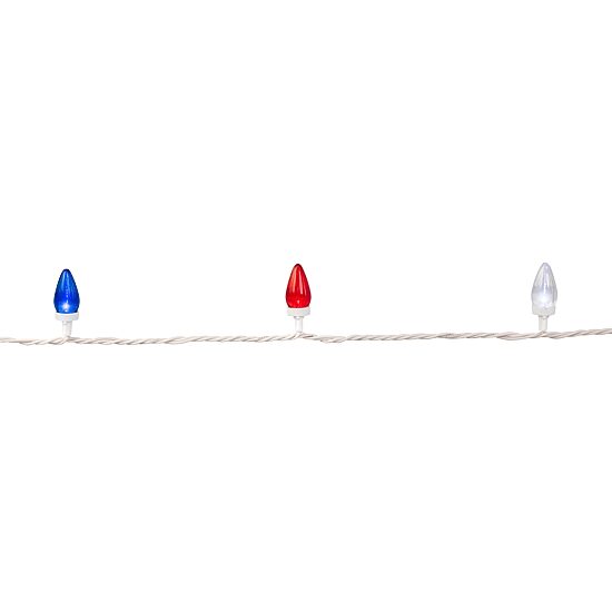 Northlight 16ft C7 Led - Red Blue And White String Lights