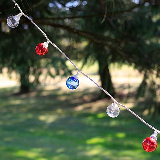 Northlight 11ft Led G40 - Red White And Blue String Lights