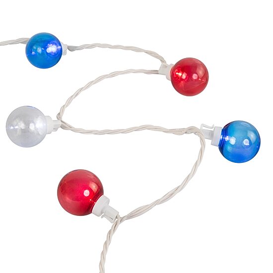 Northlight 11ft Led G40 - Red White And Blue String Lights