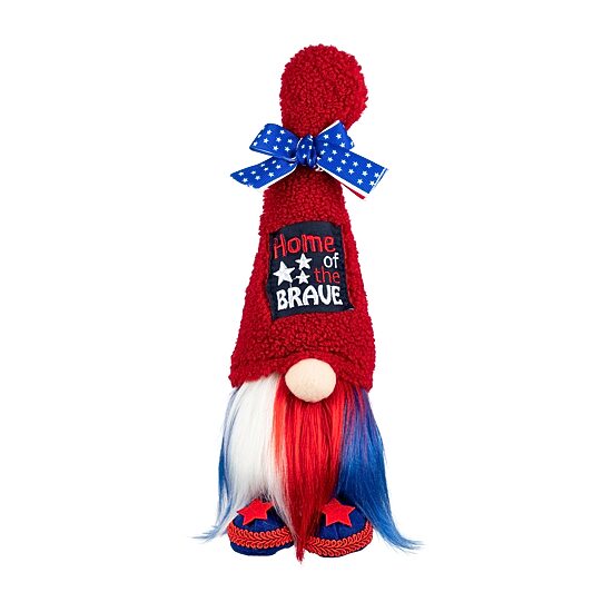 Northlight 13" Home Of The Brave - Red And Blue Gnome