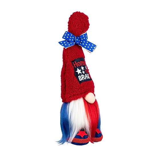 Northlight 13" Home Of The Brave - Red And Blue Gnome