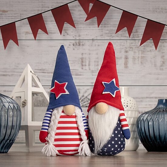 Northlight 10.5" Americana Boy Gnome