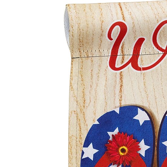 Northlight 18" Sandy Beach "Welcome" Outdoor Garden Flag