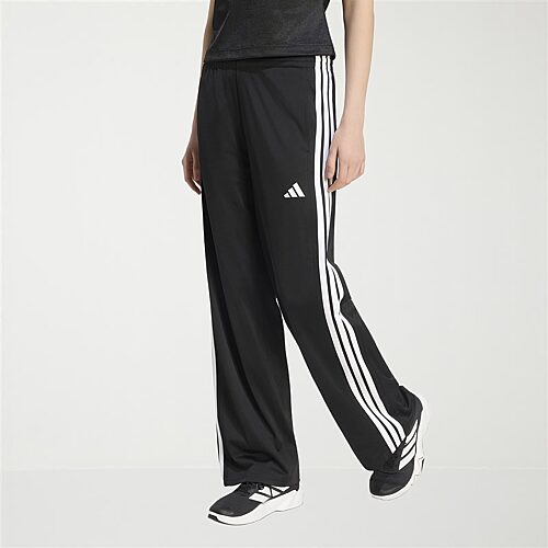 adidas Womens Wide Leg High Rise Regular Fit Track Pant, Xx-large, Black