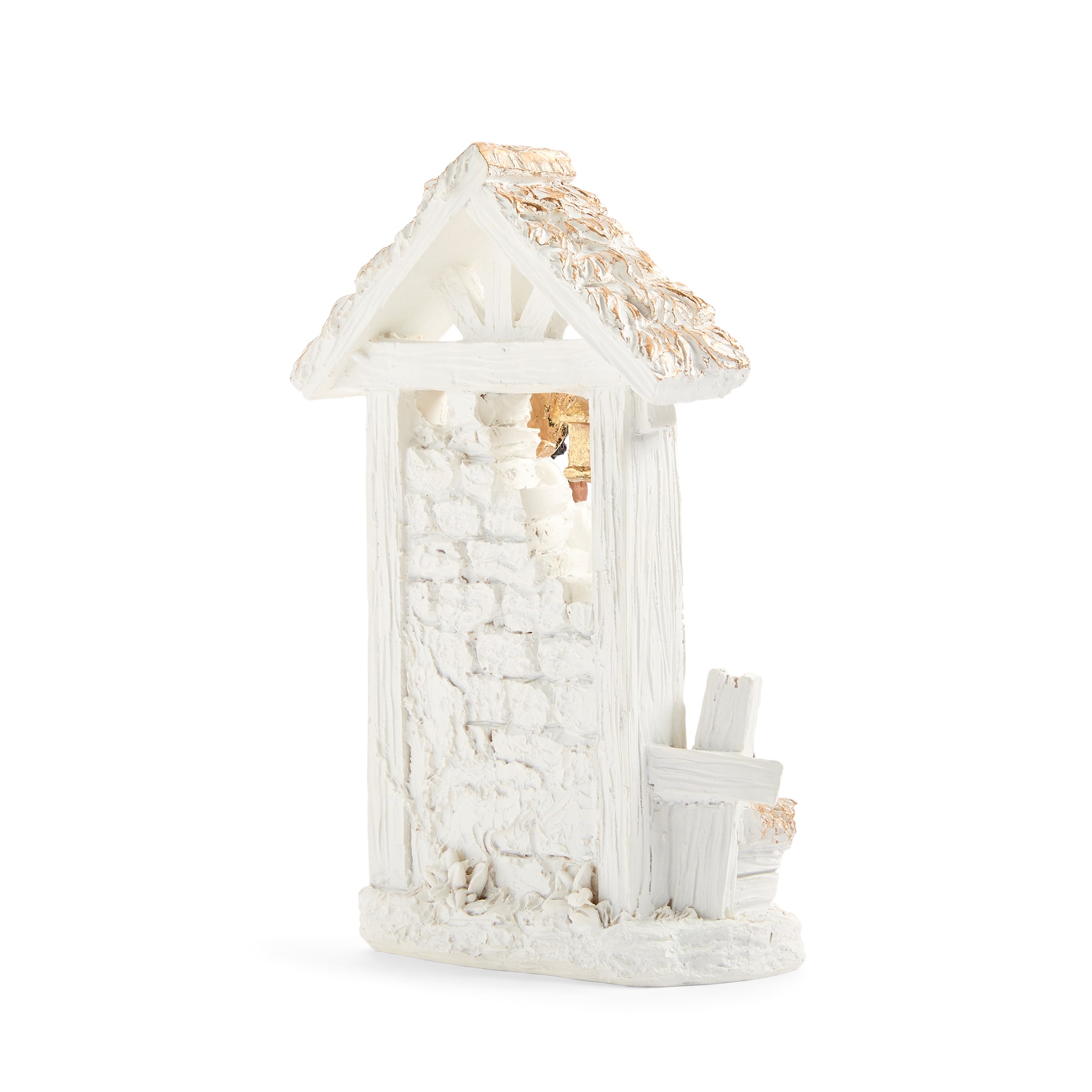 North Pole Trading Co. African American White Nativity Set