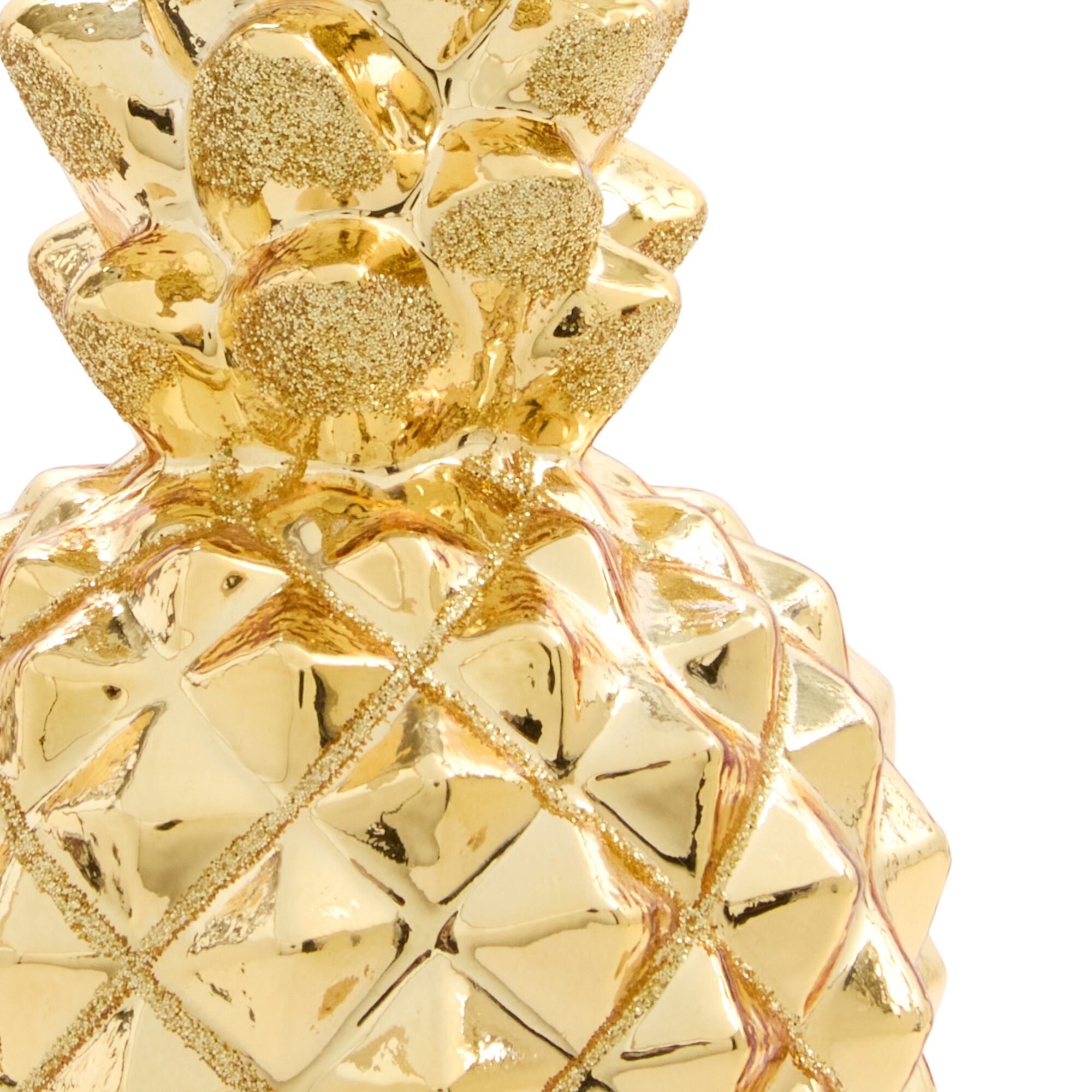 North Pole Trading Co. Gold Pineapple Christmas Ornament