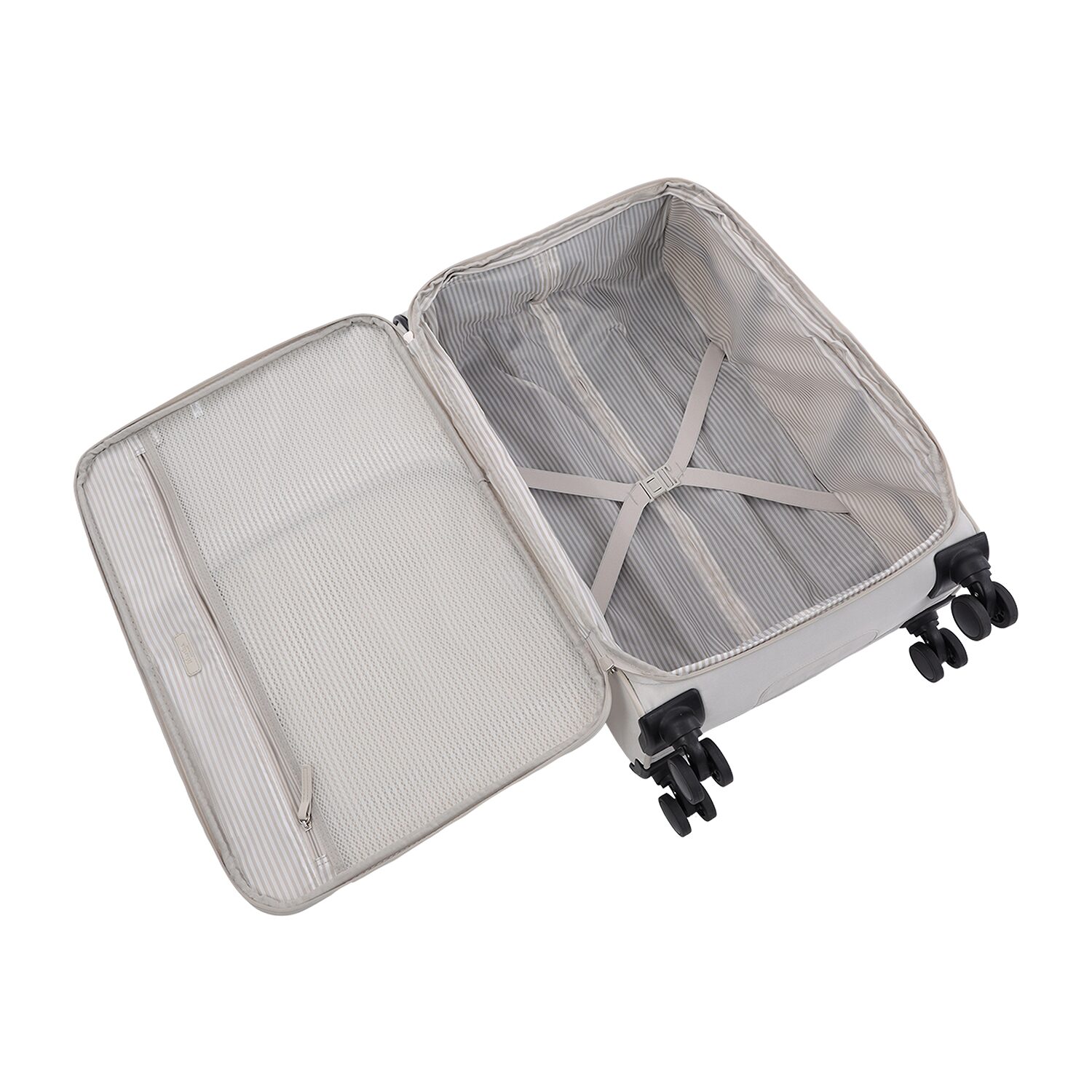 Martha Stewart 25 Inch Softside Expandable Checked Spinner Luggage