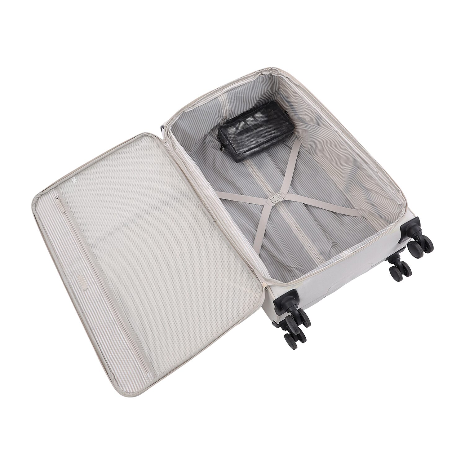 Martha Stewart 29 Inch Softside Expandable Checked Spinner Luggage