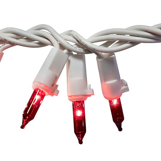 Northlight 5.5ft Mini Garland - Red Clear And Blue String Lights