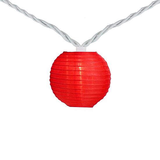 Northlight 7.5ft Paper Lantern Patio String Lights