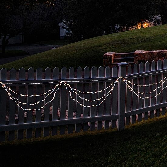 Northlight 6ft Mini Swag - Red White And Blue String Lights