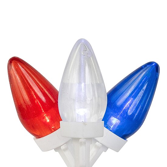 Northlight 16ft C7 Led - Blue White And Red String Lights