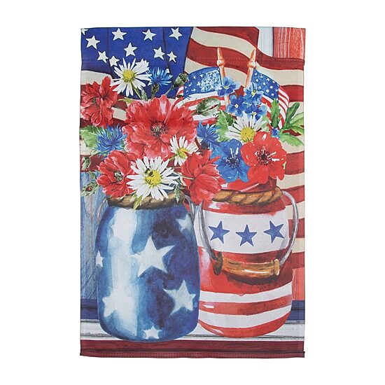 Northlight 28" Stars And Stripes Flower Bouquets Outdoor Flags