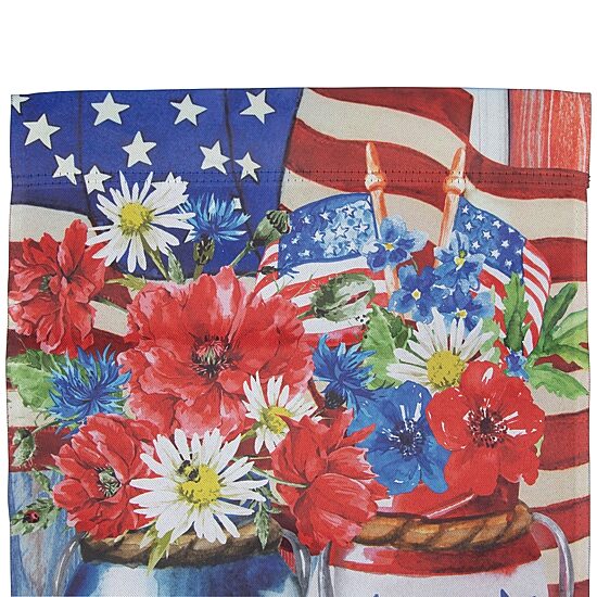 Northlight 28" Stars And Stripes Flower Bouquets Outdoor Flags