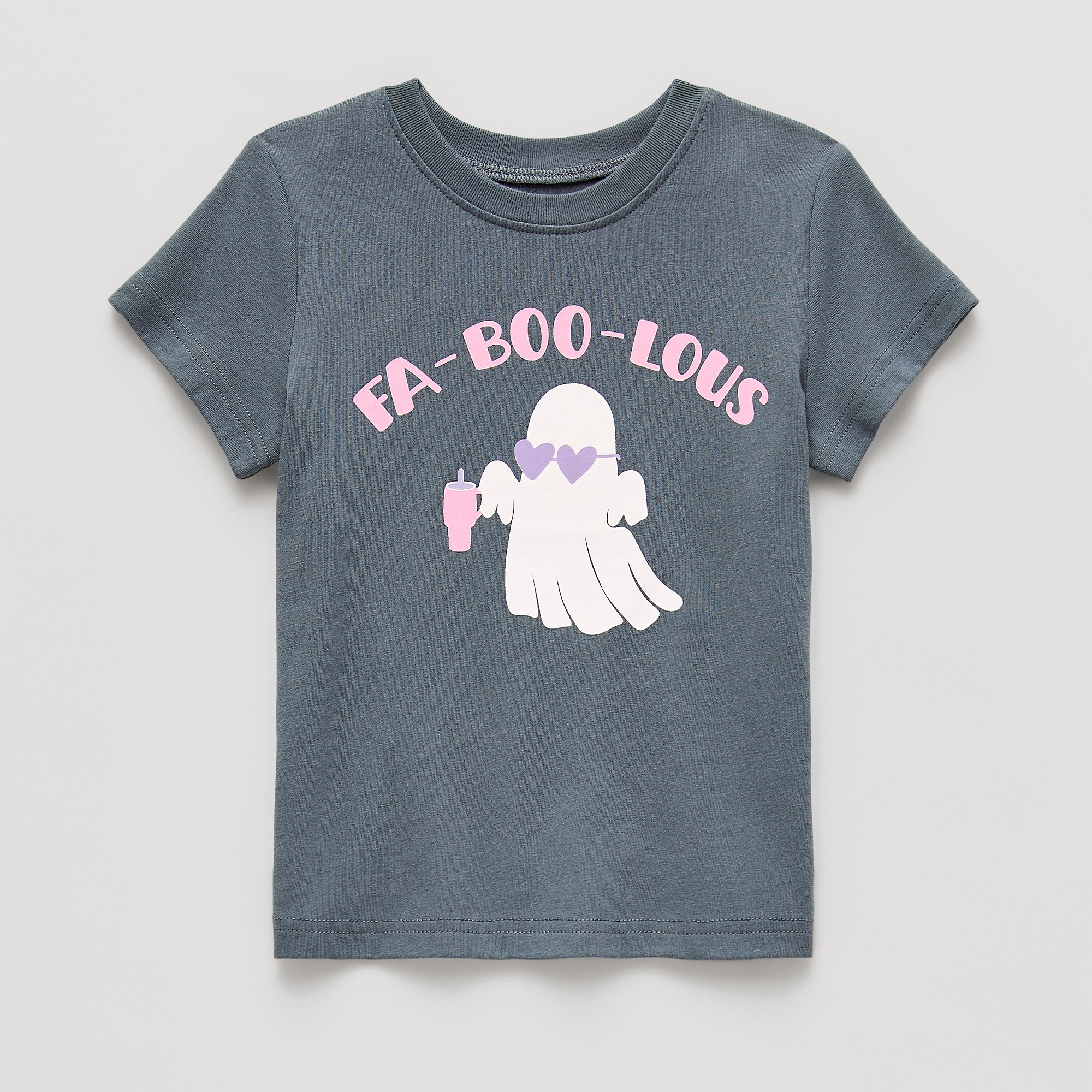 Okie Dokie Toddler & Little Girls Round Neck Short Sleeve Classic Fit Graphic T-Shirt