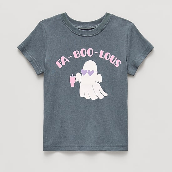 Okie Dokie Toddler & Little Girls Round Neck Short Sleeve Classic Fit Graphic T-Shirt