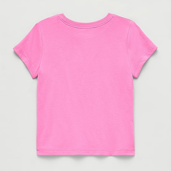 Okie Dokie Toddler & Little Girls Round Neck Short Sleeve Classic Fit Graphic T-Shirt