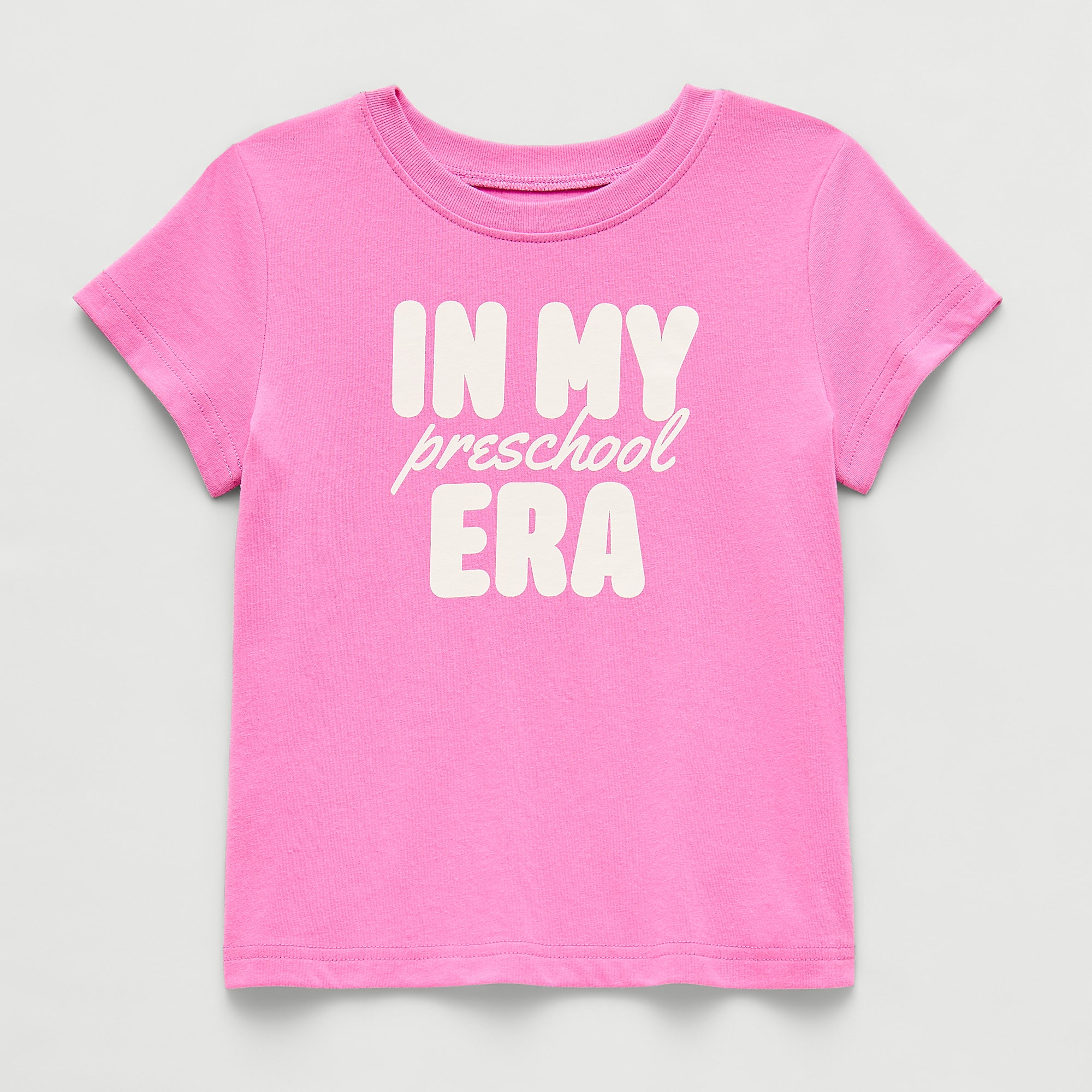 Okie Dokie Toddler & Little Girls Round Neck Short Sleeve Classic Fit Graphic T-Shirt