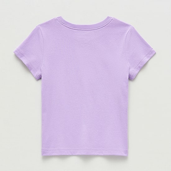 Okie Dokie Toddler & Little Girls Round Neck Short Sleeve Regular Fit Graphic T-Shirt