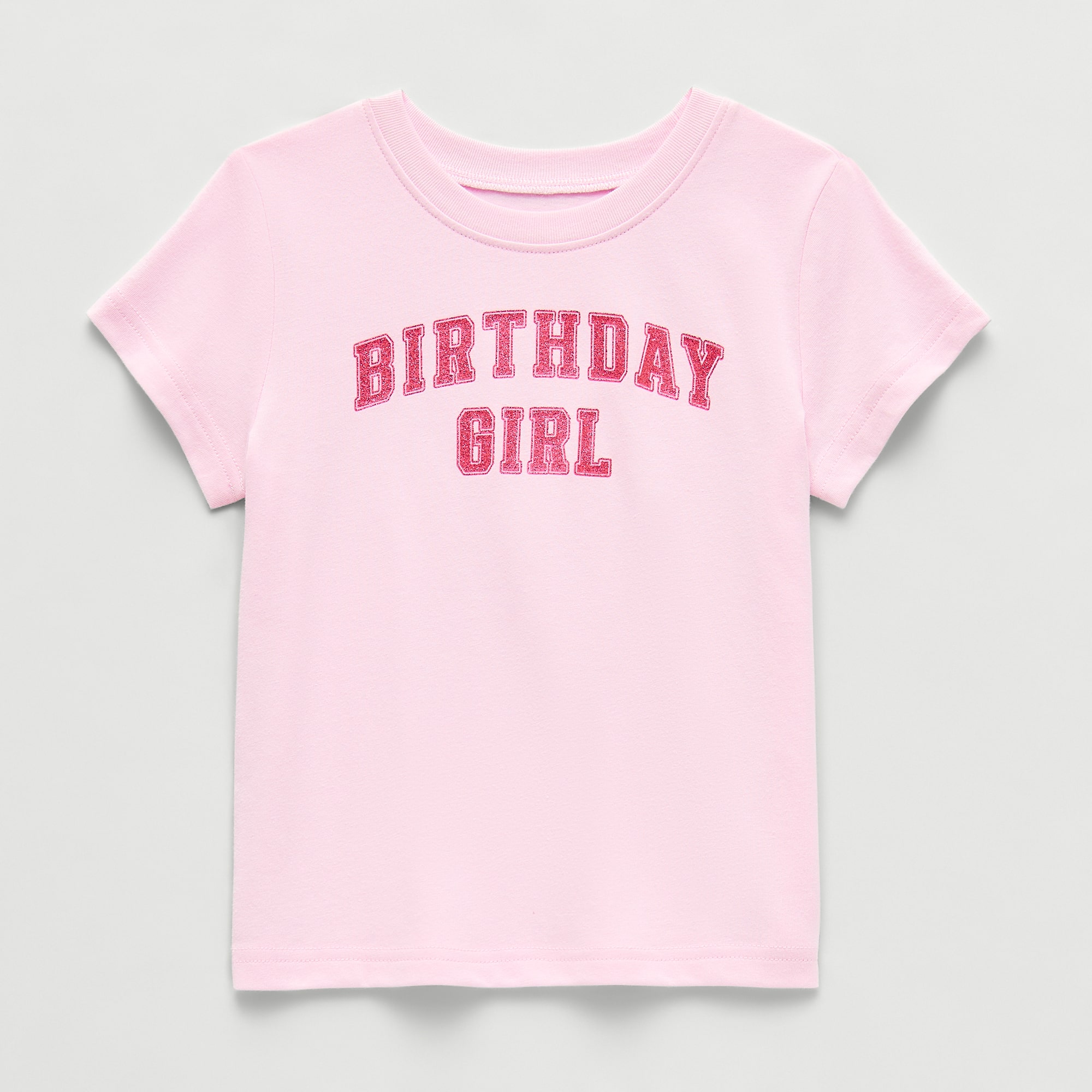 Okie Dokie Toddler & Little Girls Round Neck Short Sleeve Classic Fit Graphic T-Shirt