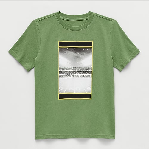 Xersion Little & Big Kid Boys Crew Neck Short Sleeve Regular Fit Graphic T-shirt In Green