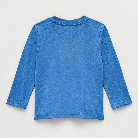 Toddler Boys Crew Neck Long Sleeve Regular Fit Mickey Mouse Graphic T-Shirt
