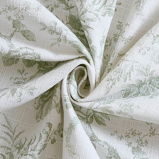 Laura Ashley Walled Garden Textured Floral Shower Curtain