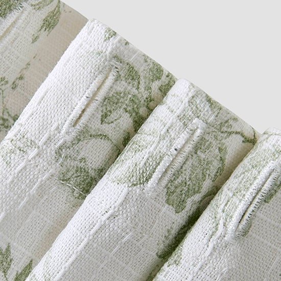 Laura Ashley Walled Garden Textured Floral Shower Curtain