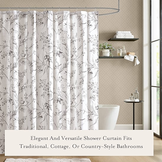 Laura Ashley Branch Toile Shower Curtain