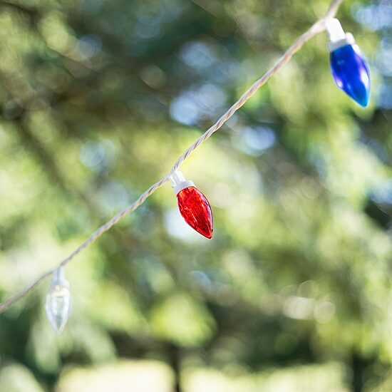 Northlight 16ft Led C9 - Red White And Blue String Lights