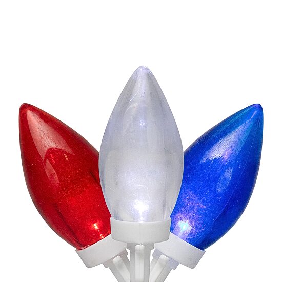 Northlight 16ft Led C9 - Red White And Blue String Lights