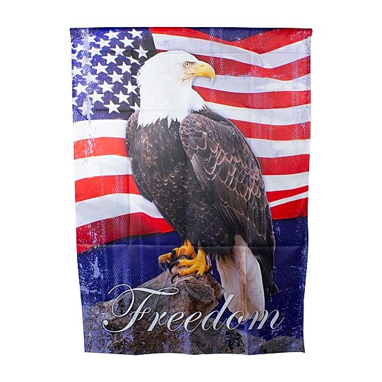 Northlight 28" Freedom Bald Eagle Outdoor House Flags